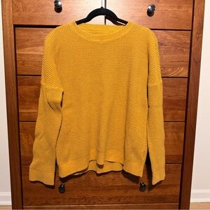 REI Mustard Crew Neck Sweater